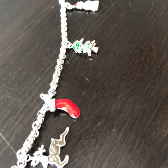 Christmas charm bracelet sterling silver - Picture 4 of 4